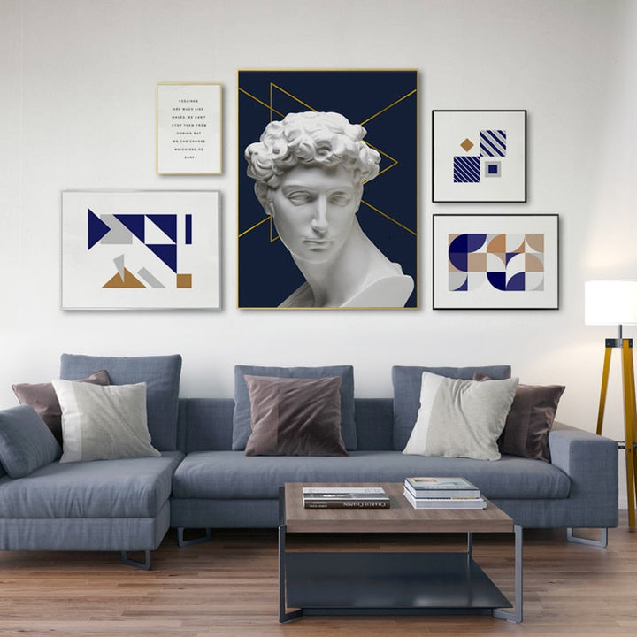 Abstract David - Lærred Veggkunst Maleri | Skanto