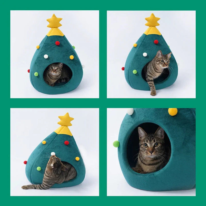 Katte seng juletrær – CozyTree Haven Skanto