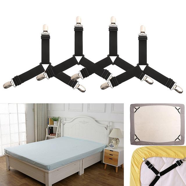 HoldTight - 4 Delers Elastiske Laken Klemmer | Skanto