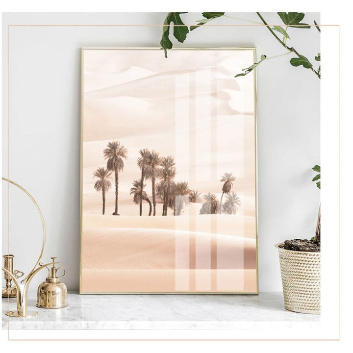 Beauty Of Desert - Lerret Veggkunst Maleri | Skanto