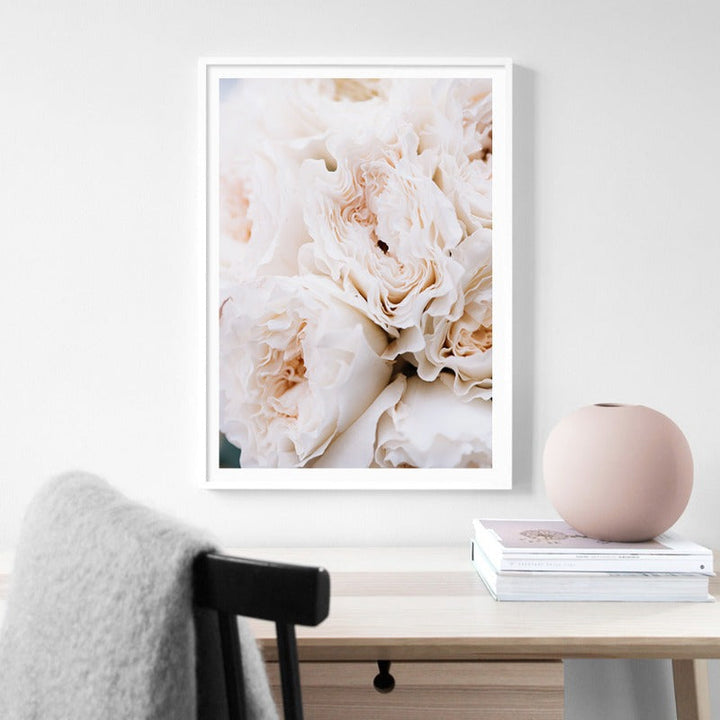 Blush Pink Pioner Veggkunst Bilder - Lerret Veggkunst Maleri | Skanto