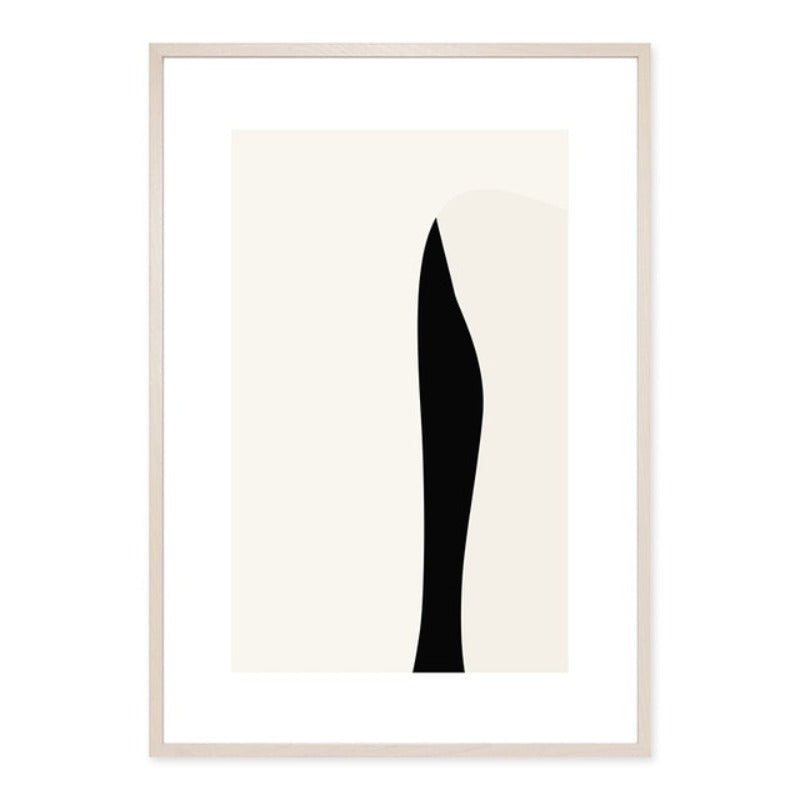Minimalistisk geometrisk grafisk abstrakt galleri - lerret veggkunst maleri