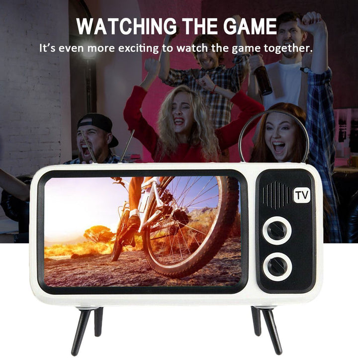 Retro TV Bluetooth Høyttaler Mobiltelefonholder | Skanto