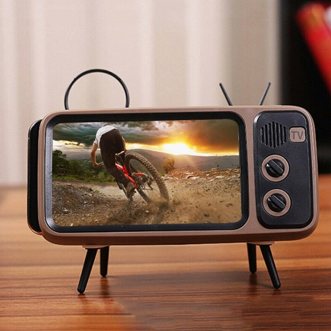 Retro TV Bluetooth Høyttaler Mobiltelefonholder | Skanto