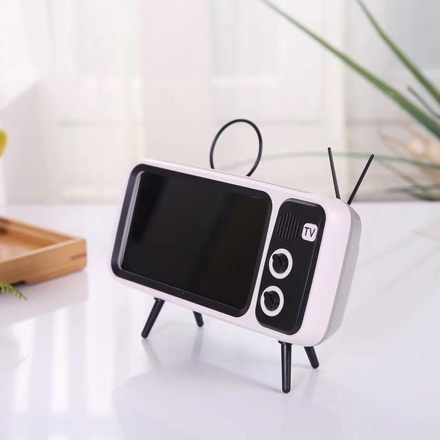 Retro TV Bluetooth Høyttaler Mobiltelefonholder | Skanto
