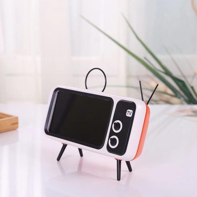 Retro TV Bluetooth Høyttaler Mobiltelefonholder | Skanto