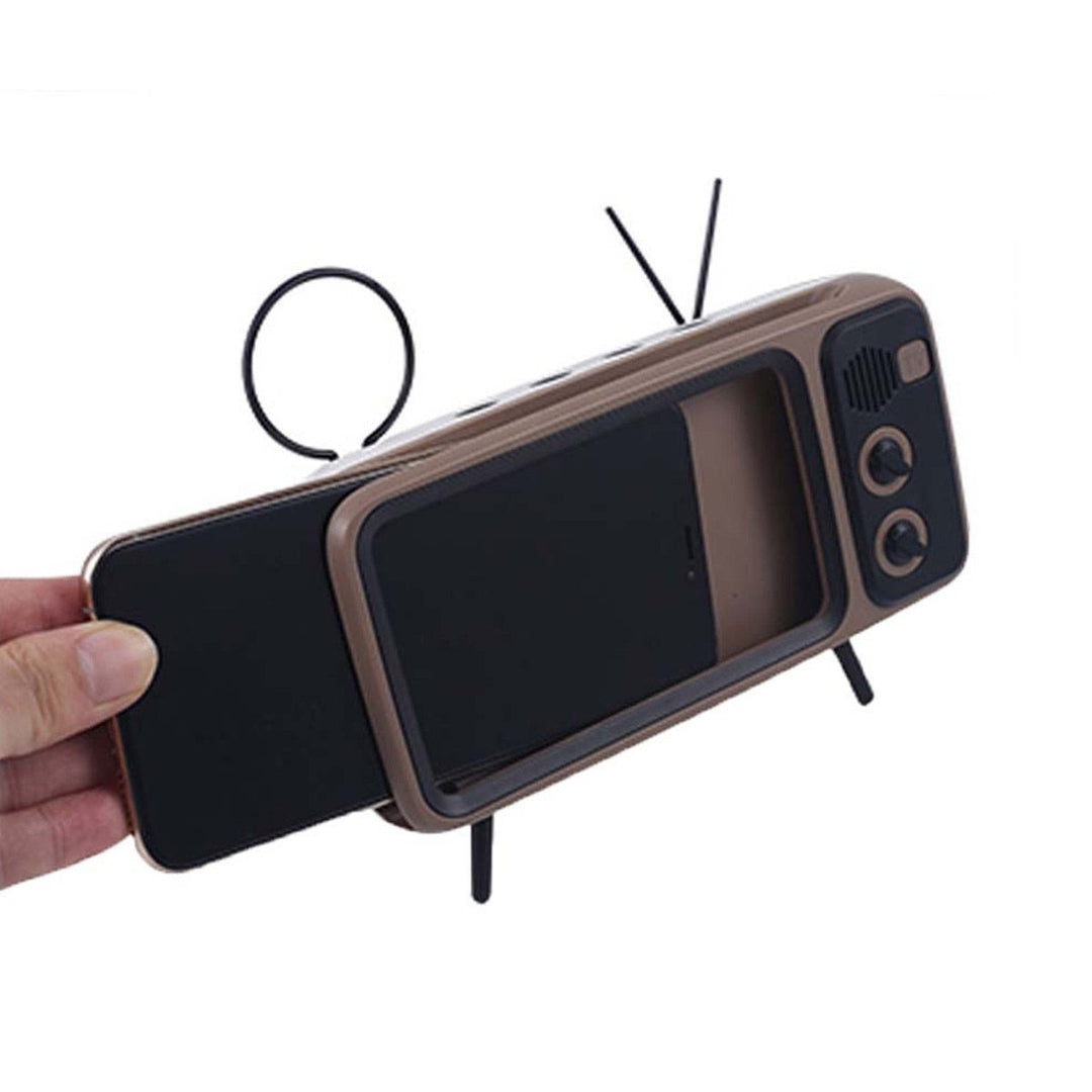 Retro TV Bluetooth Høyttaler Mobiltelefonholder | Skanto
