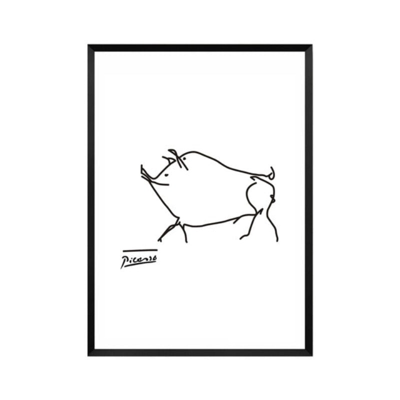 Tierskisser - Lærret Veggkunst Maleri | Skanto