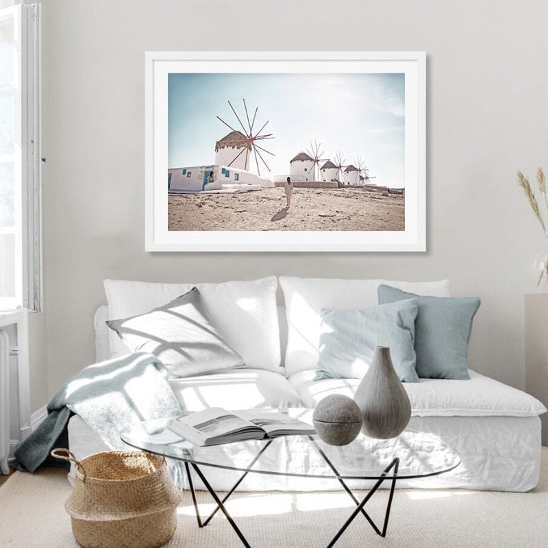 Luftfoto Bro Bruk Landskap - Lerret Veggkunst Maleri | Skanto