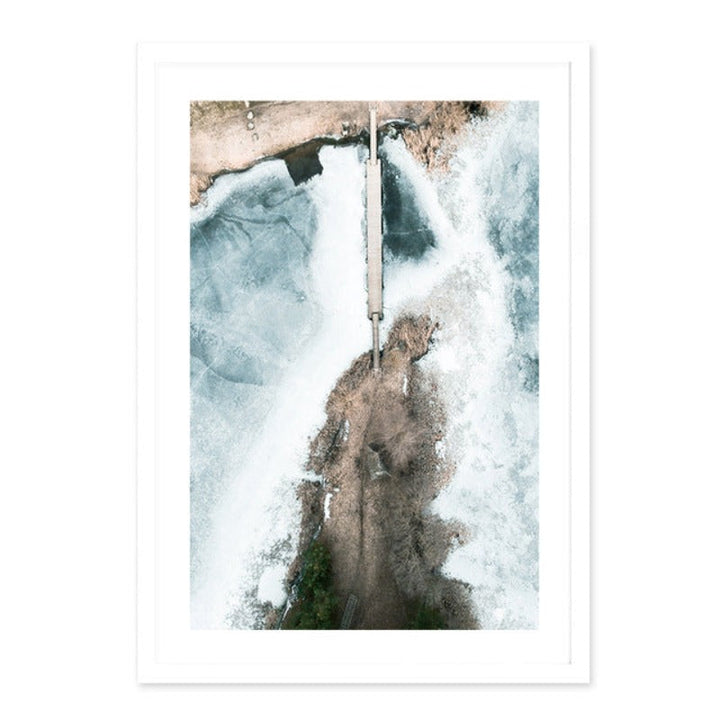 Luftfoto Bro Bruk Landskap - Lerret Veggkunst Maleri | Skanto