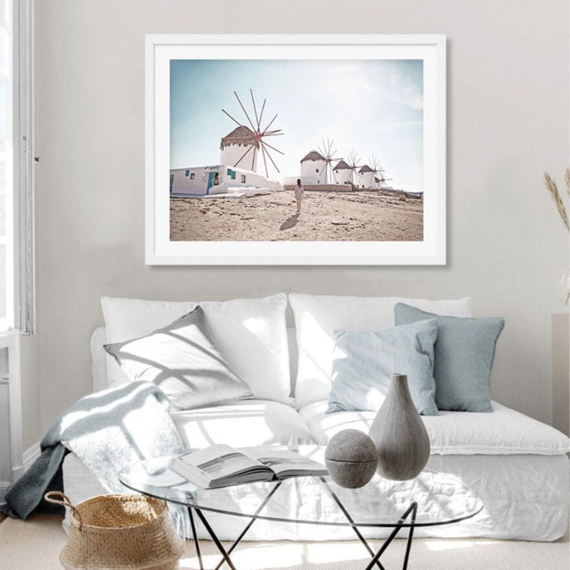 Luftfoto Bro Bruk Landskap - Lerret Veggkunst Maleri | Skanto