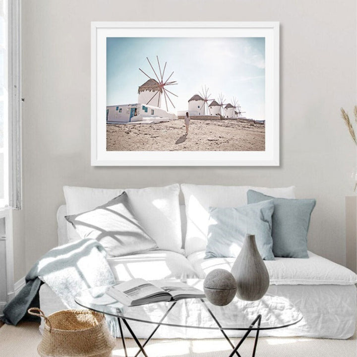 Luftfoto Bro Bruk Landskap - Lerret Veggkunst Maleri | Skanto