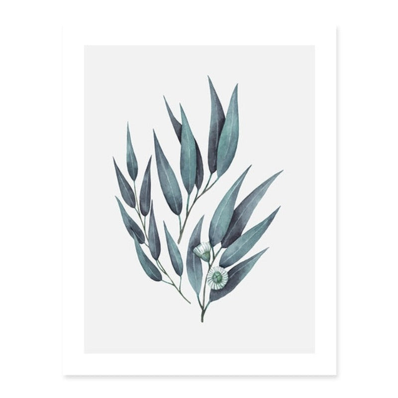 Botaniske blader veggkunst bilder - lerret veggkunst maleri | Skanto