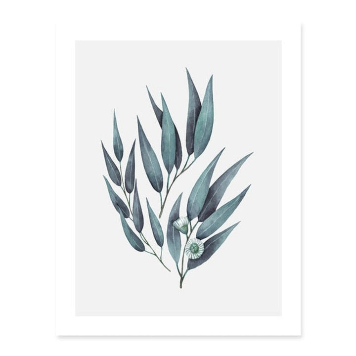 Botaniske blader veggkunst bilder - lerret veggkunst maleri | Skanto