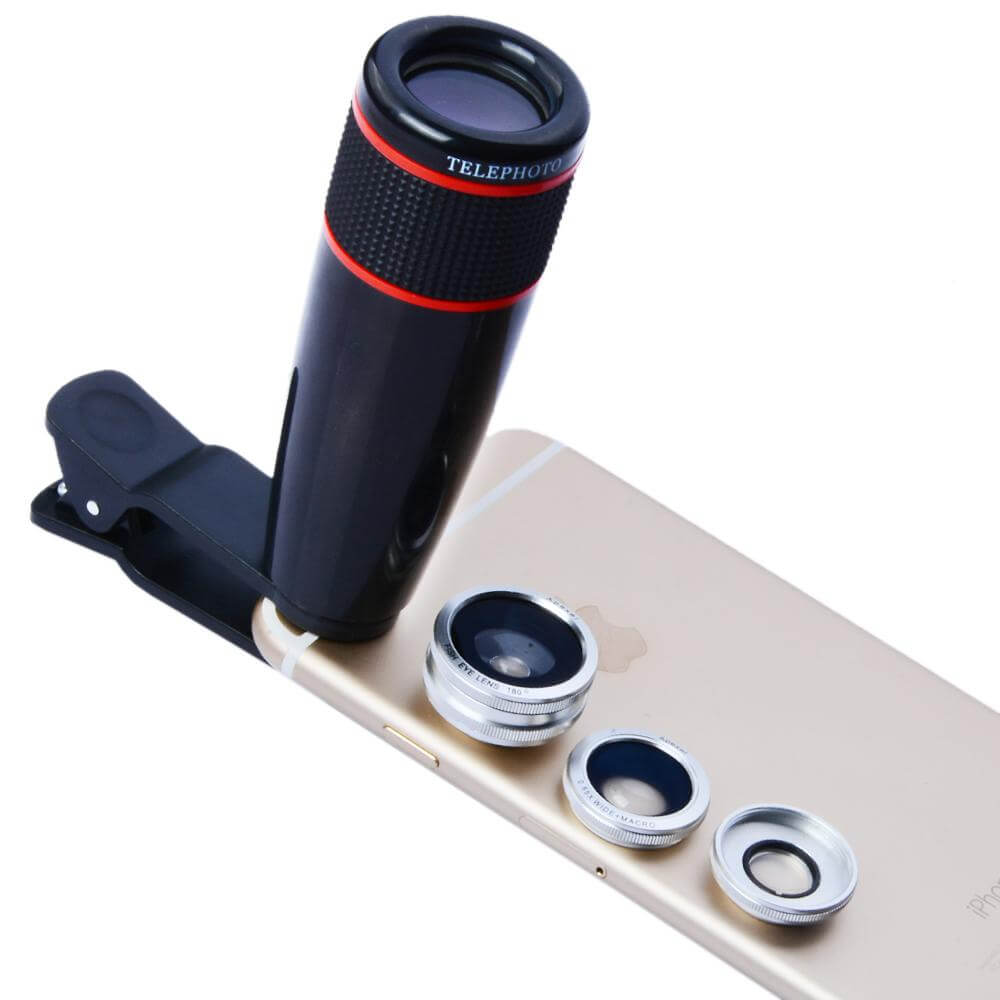 Skanto | 12X Fisk Eye Vidvinkel iPhone Linse