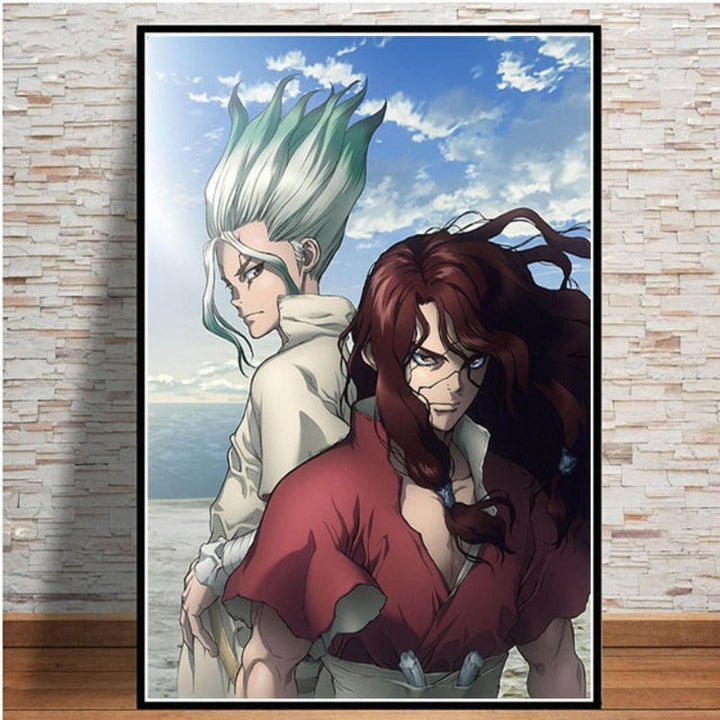Anime Buddies - Lerret Veggkunst Maleri | Skanto