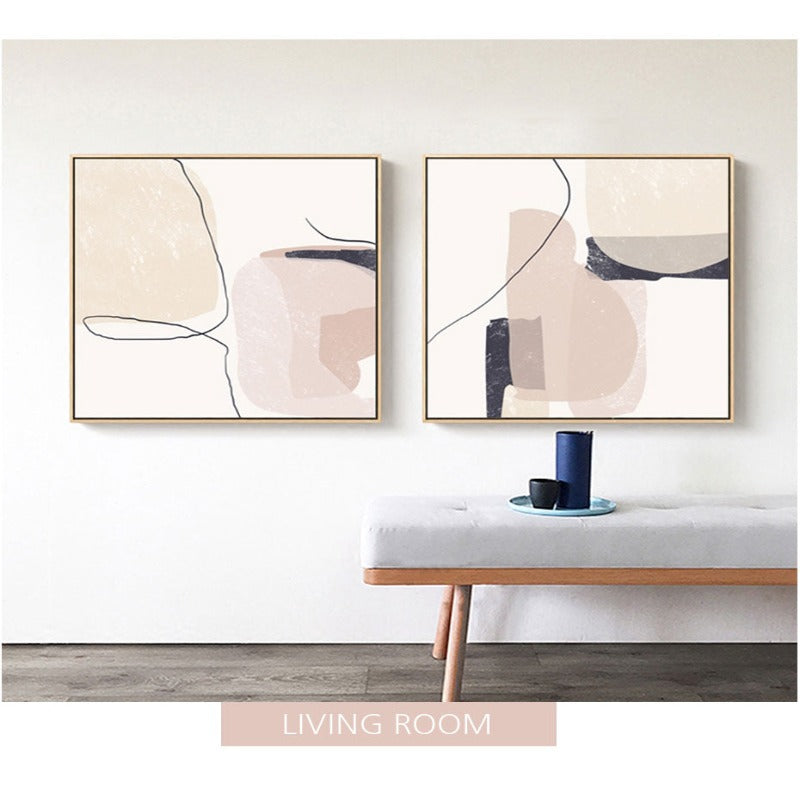Abstract Marmor - Lerretsveggerkunst Maleri | Skanto
