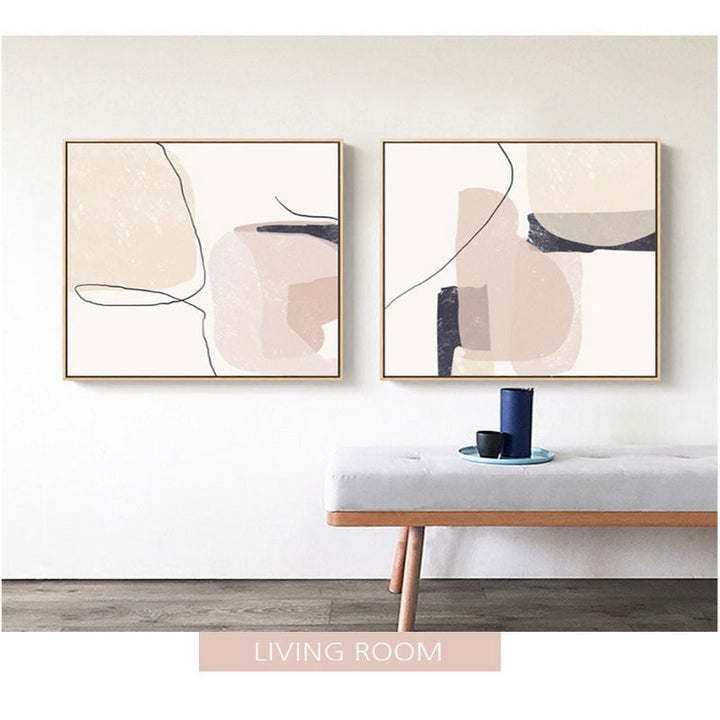 Abstract Marmor - Lerretsveggerkunst Maleri | Skanto