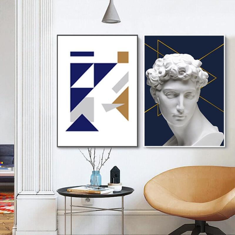 Abstract David - Lærred Veggkunst Maleri | Skanto