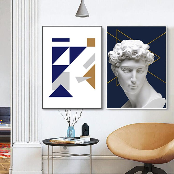 Abstract David - Lærred Veggkunst Maleri | Skanto