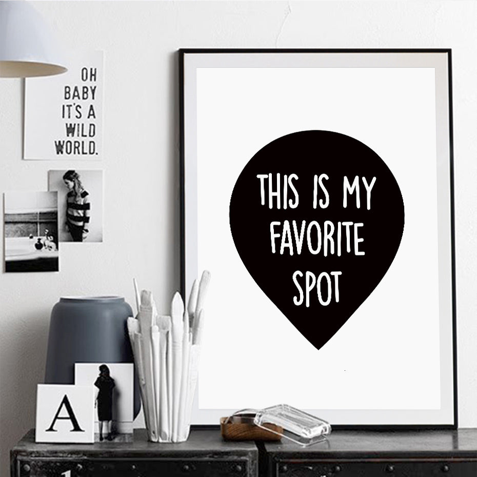 Dette er mitt favorittsted – lerretsbilde
