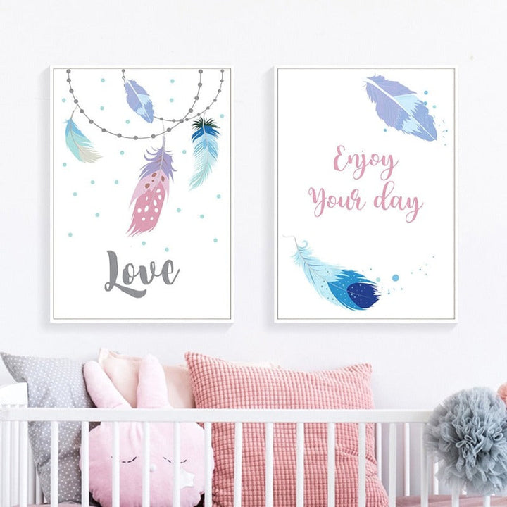 Boho Drøm fanger - Lerret Veggkunst Maleri | Skanto