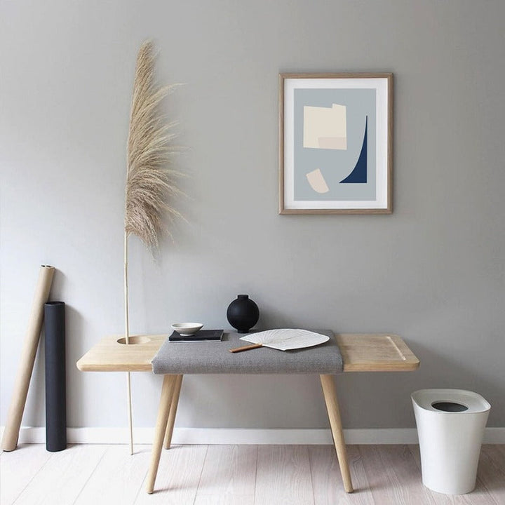 Moderne Trend Geometrisk Abstrakt Fargeblokk - Lerret Veggkunst Maleri