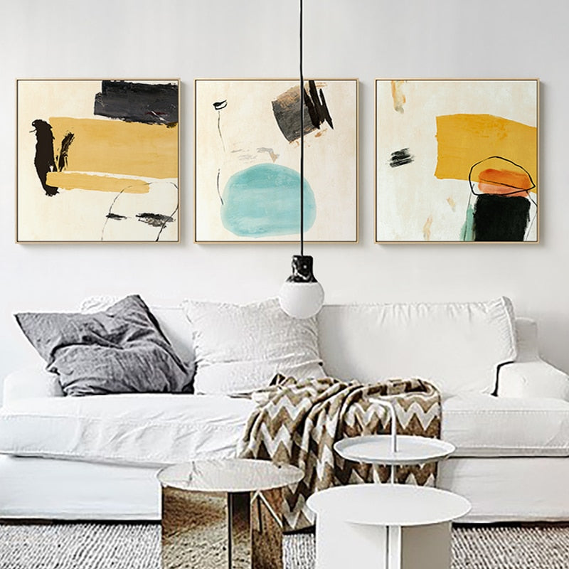 Abstract Fashion Art - Lerret Veggkunst Maleri | Skanto