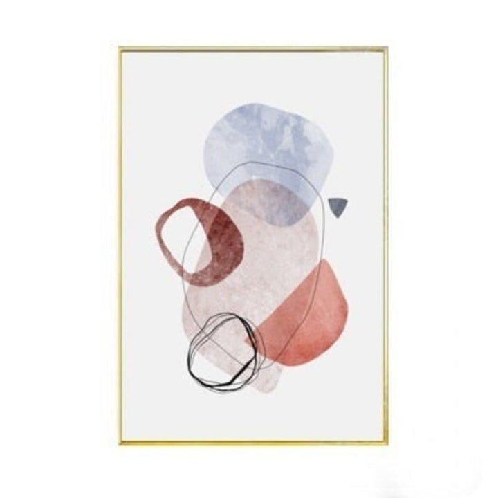 Vintage geometrisk abstrakt marmor lerretsbilde