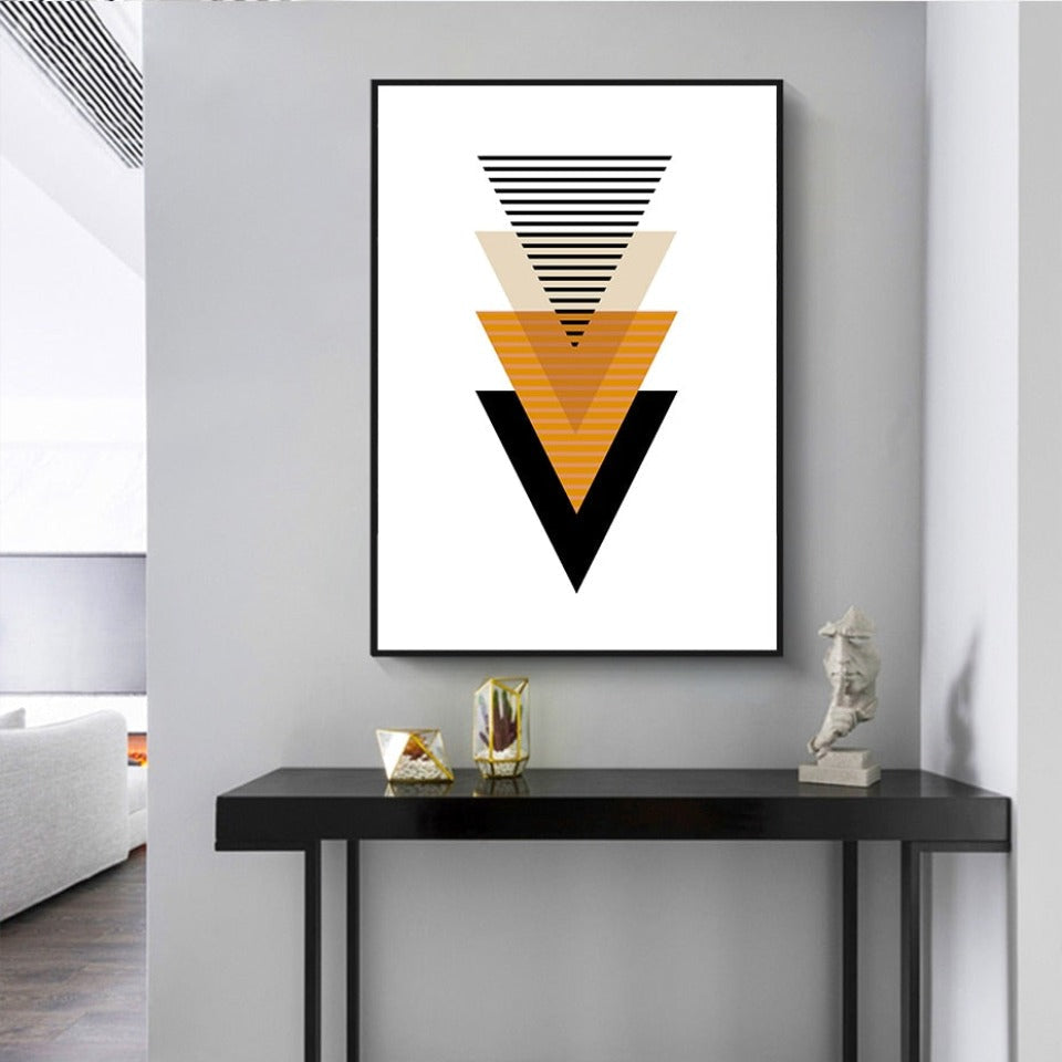 Skandinaviske abstrakte geometriske plakater - lerretbilder