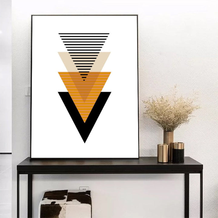 Skandinaviske abstrakte geometriske plakater - lerretbilder