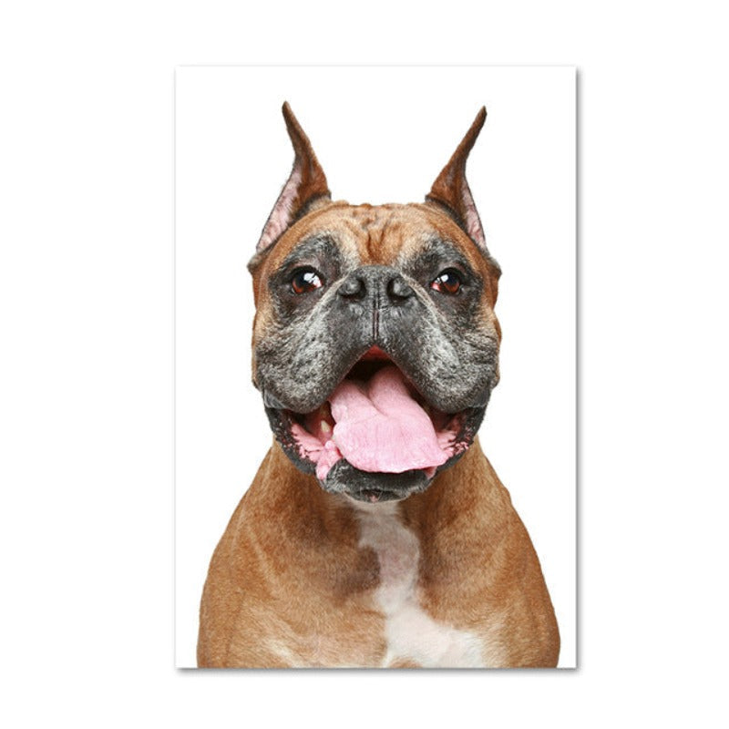 Moderne hundeposter og -trykk – lerretbilder