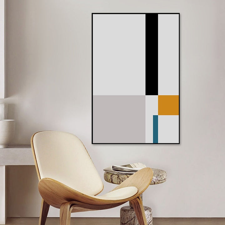 Minimalistisk abstrakt veggkunst Galleri Skandinavia - lerret veggbilde maleri