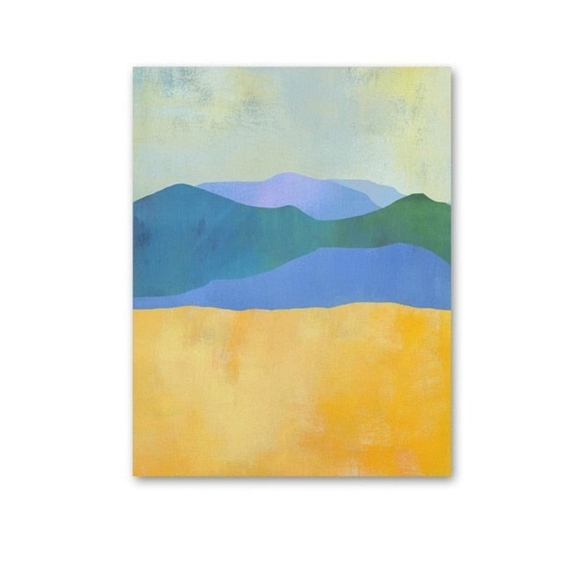Levende fjell – Lerretsbilde