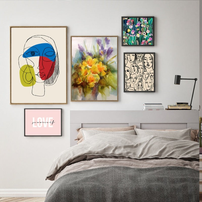 Vakker abstrakt Love-Yourself - lerret veggkunst maleri | Skanto
