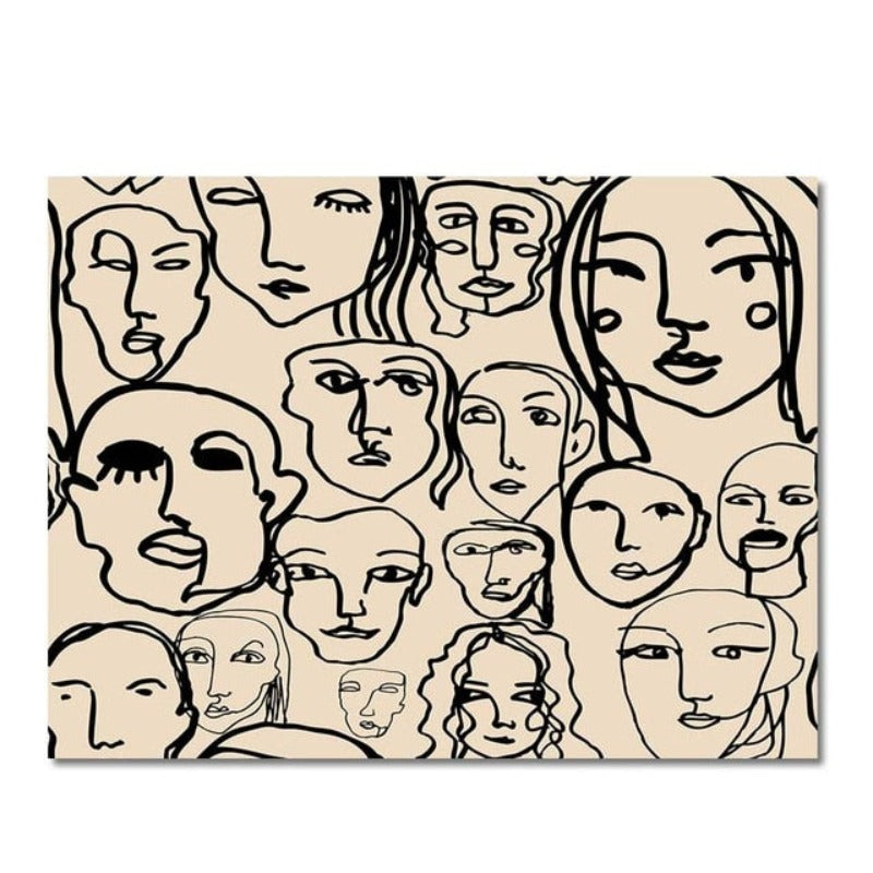 Vakker abstrakt Love-Yourself - lerret veggkunst maleri | Skanto