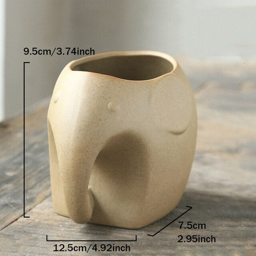 Elefant Minimal Keramisk Skantoomsterpotte | Skanto