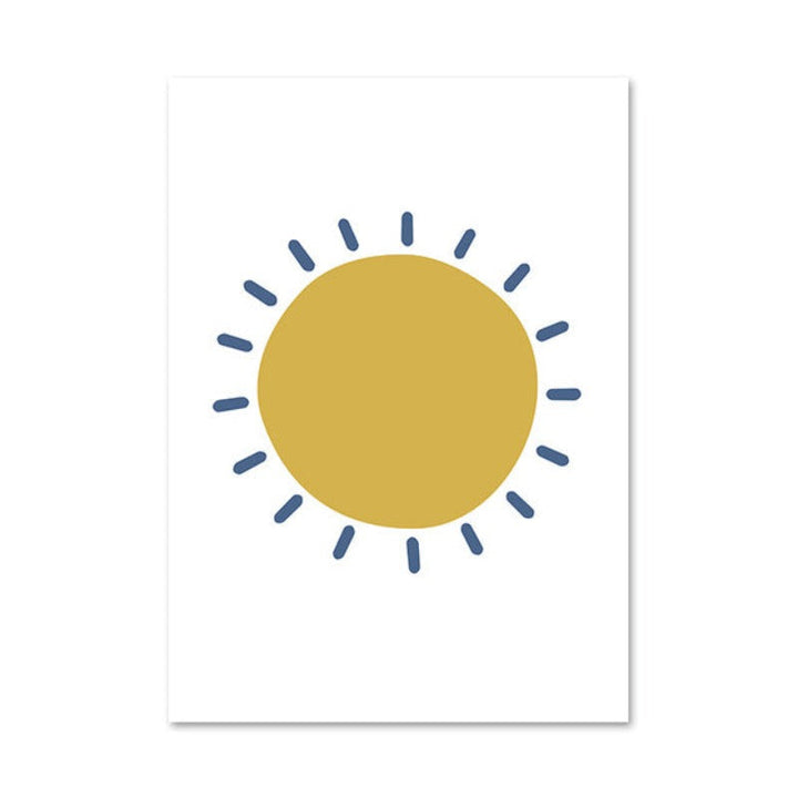 Solskinnende regnbue - Lerretsbilde