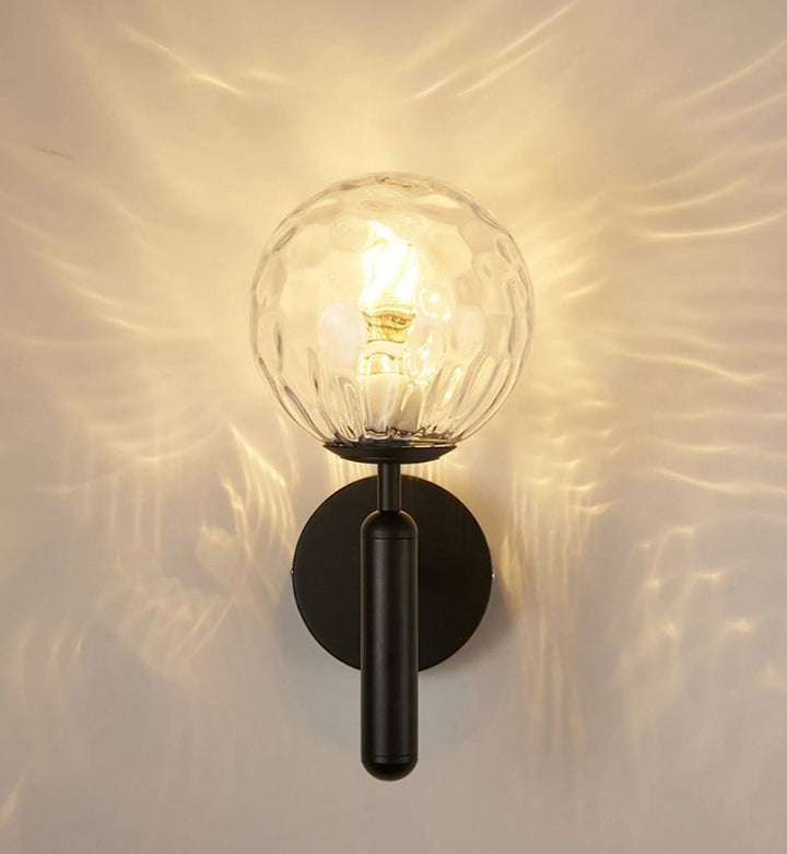 Moderne Glass Rund Vegglampe | Skanto