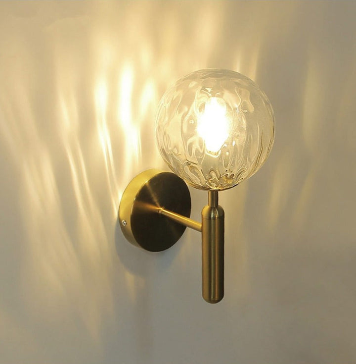 Moderne Glass Rund Vegglampe | Skanto