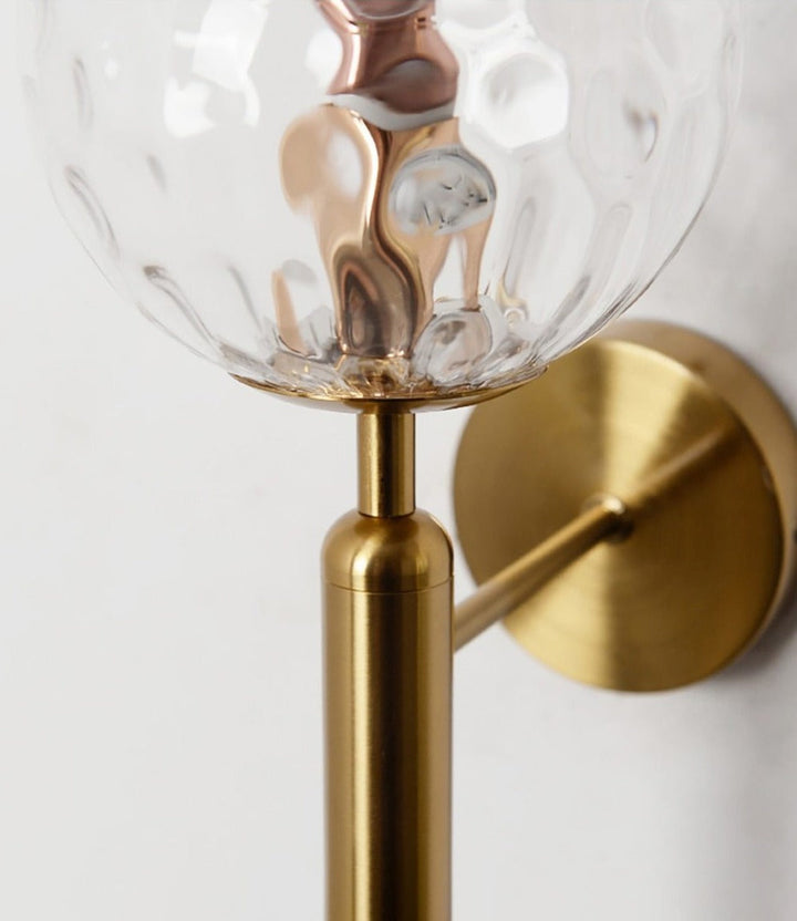 Moderne Glass Rund Vegglampe | Skanto