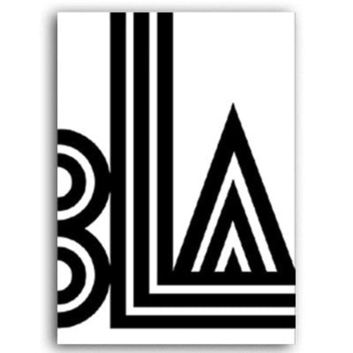 BLA Staring Eyes - Lærred Veggkunst Maleri | Skanto