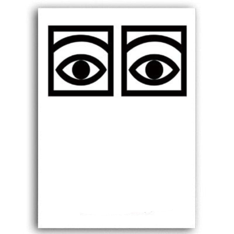 BLA Staring Eyes - Lærred Veggkunst Maleri | Skanto