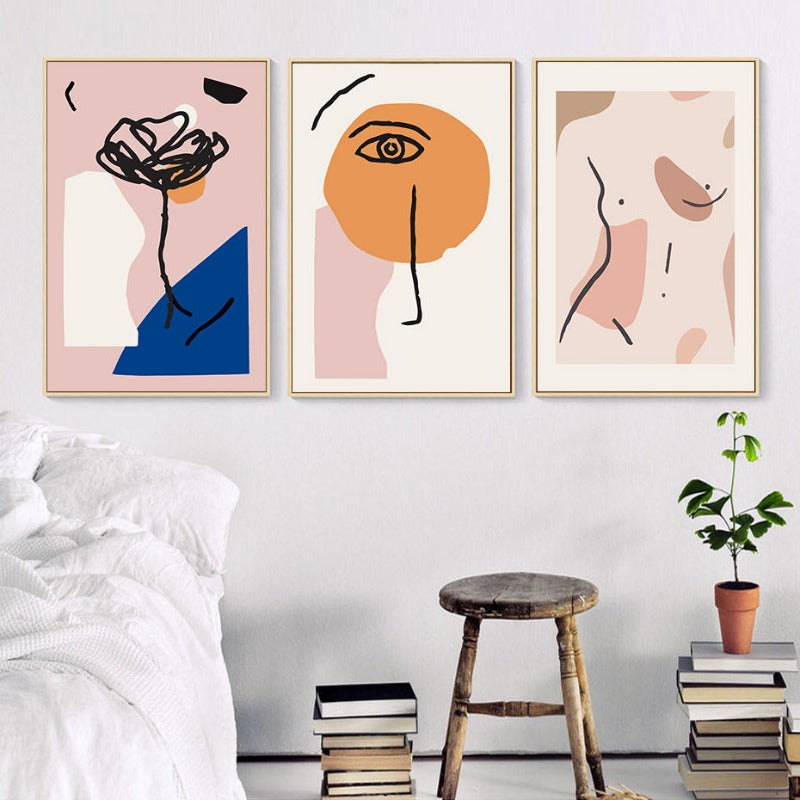 Nude Pink Space - Lerretbilde