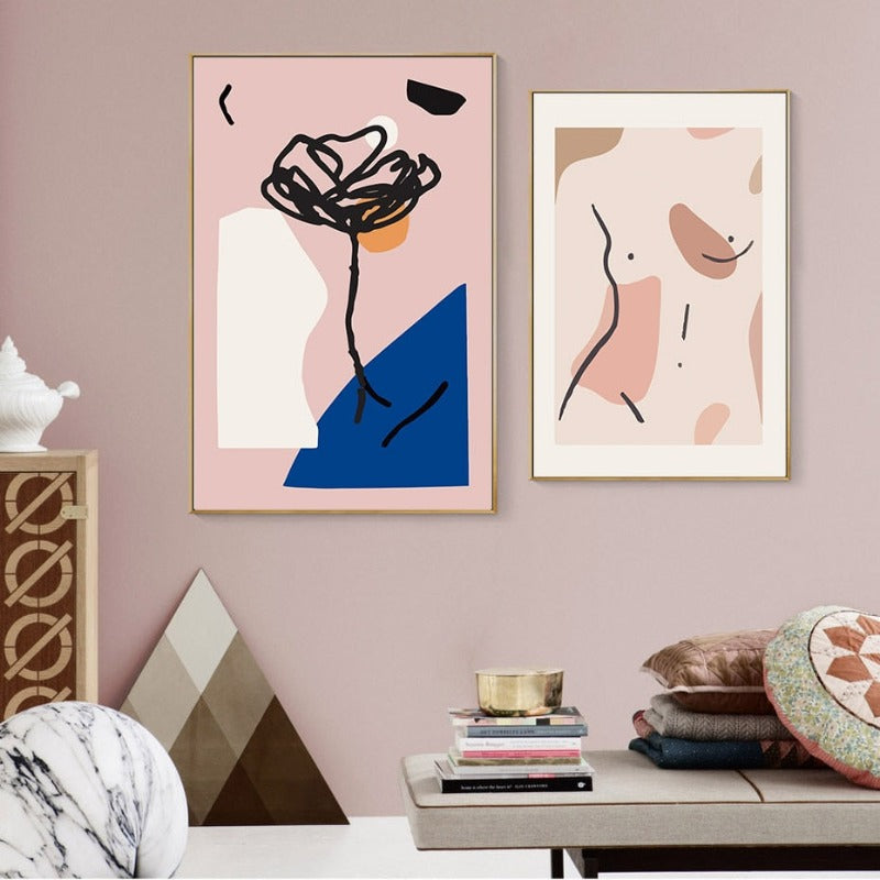 Nude Pink Space - Lerretbilde