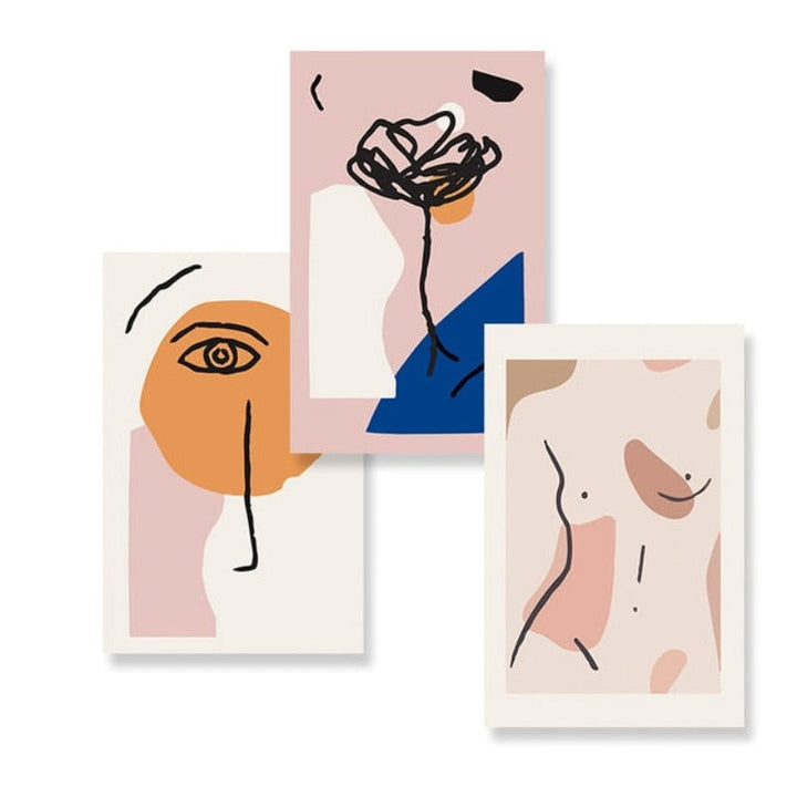 Nude Pink Space - Lerretbilde