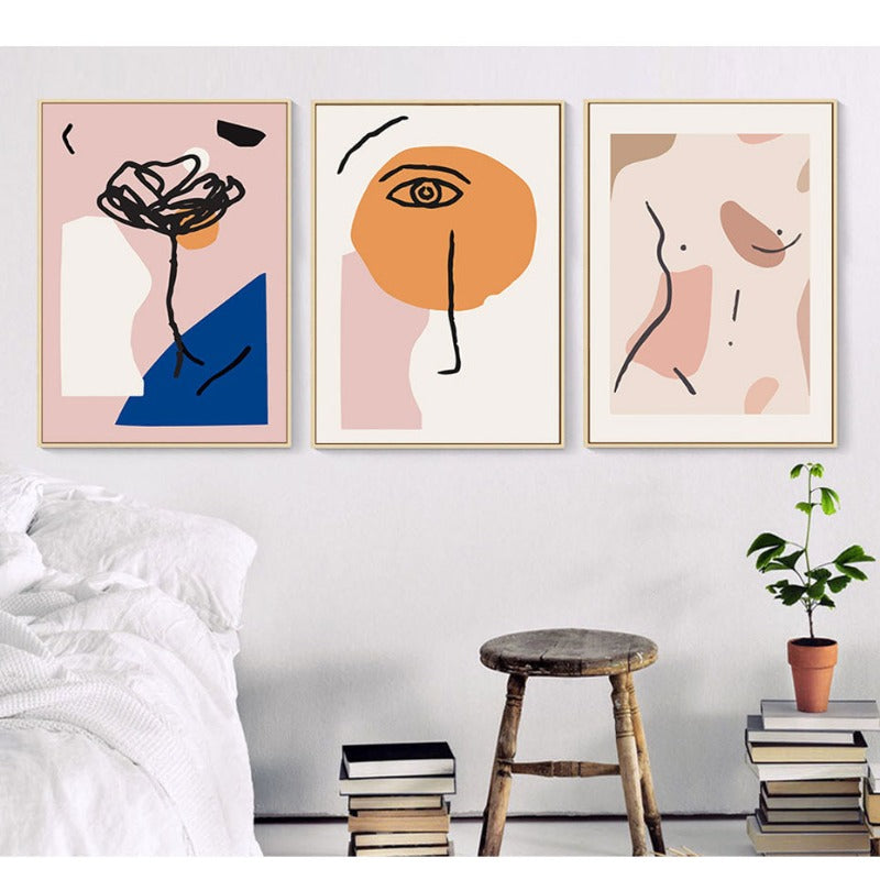 Nude Pink Space - Lerretbilde