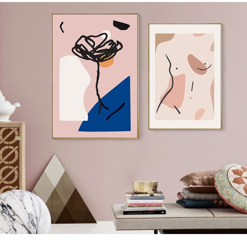 Nude Pink Space - Lerretbilde