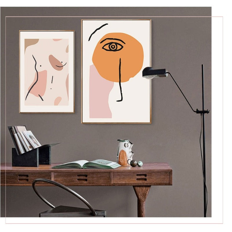 Nude Pink Space - Lerretbilde