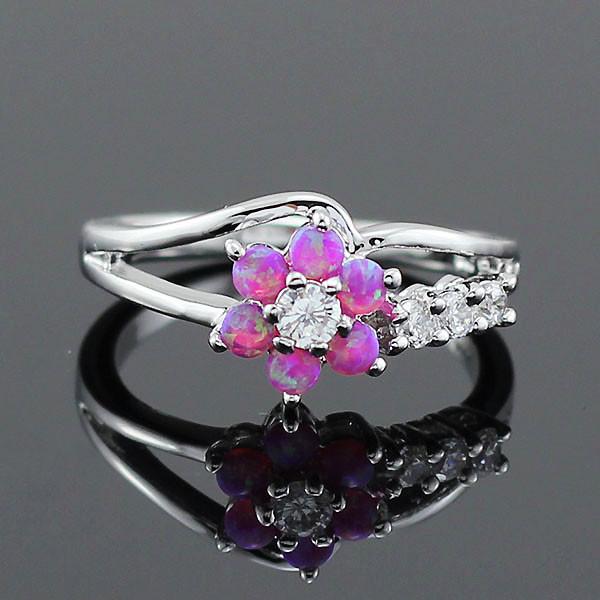 Flower Fire Opal Ringer | Skanto